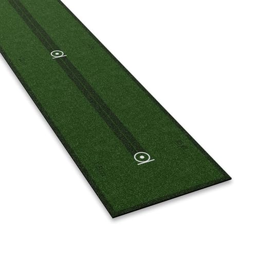 Wellputt Essential 8ft Golf Putting Mat with Alignment Lines for Indoor Practice