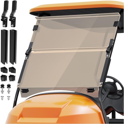 OMEIPMEO Tinted Heavy Duty Foldable Windshield for Club Car Precedent 2004-UP