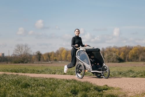Burley Design Jogger Kit for Double Bicycle Trailers, Aluminum, Black/Silver, 16 Inches