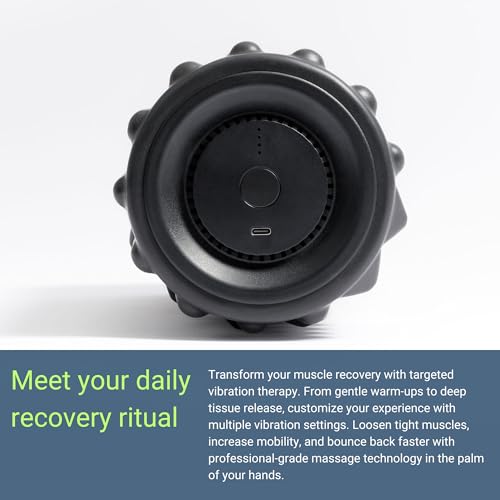 Icebound Essentials Flow Vibrating Foam Roller - 5 Modes Deep Tissue Massage for Muscle Recovery