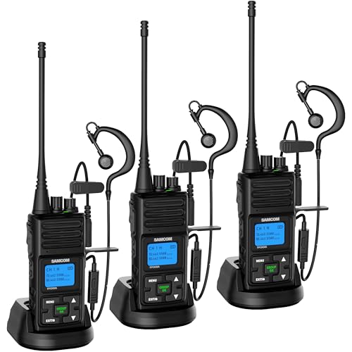Long Range UHF Walkie Talkies 5W Programmable Business Radios for Commercial Use