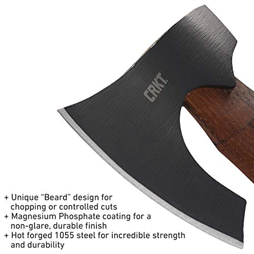 CRKT Freyr Outdoor Axe - Black, 2746, Tactical Camping & Hunting Tool