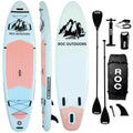 Roc Inflatable Stand Up Paddle Board 10'6" with Premium Accessories - Wide Stable Design for Youth & Adults