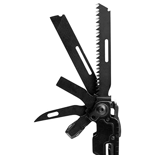 SOG PowerAccess Deluxe Heavy Duty Multi-Tool Black - 21 Tools, Stainless Steel, Nylon Sheath