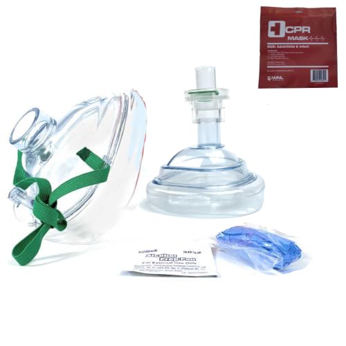 WNL Products Rescue Mask Kit 10 Pack for CPR Training & First Aid