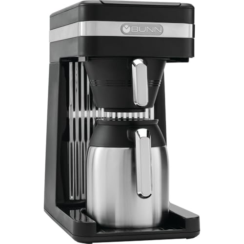 Speed Brew Coffee Maker - 10-Cup Stainless Steel Thermal Drip Coffee Machine - Black - Regular