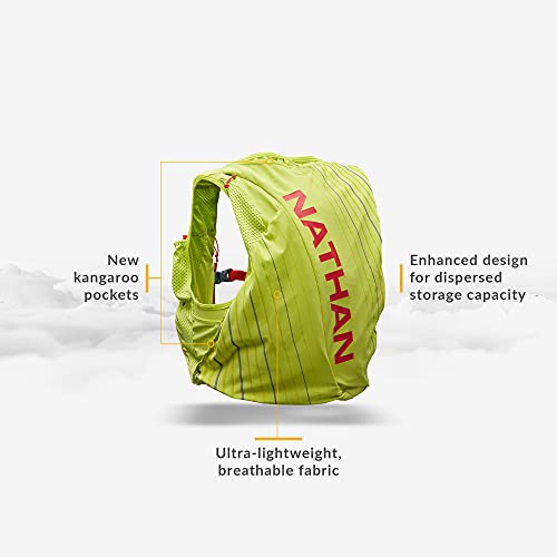 Nathan Women's Hydration Running Vest - Finish Lime / Hibiscus / Small 1.6L Water Bladder Included