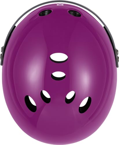 Triple Eight The Certified Sweatsaver Helmet with Visor for Roller Derby, Skateboarding and BMX, Purple Glossy, L/XL