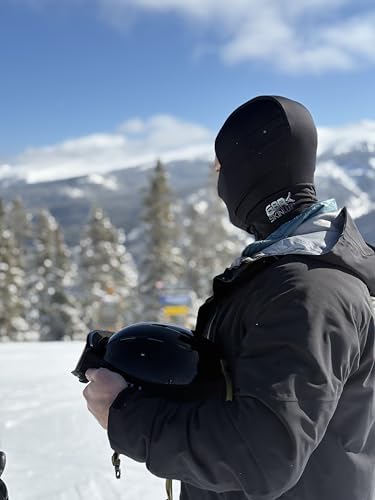 Adult Medium Black G8RSkin Lux Padded Balaclava with Impact & Temp Regulation for Skiing & Football