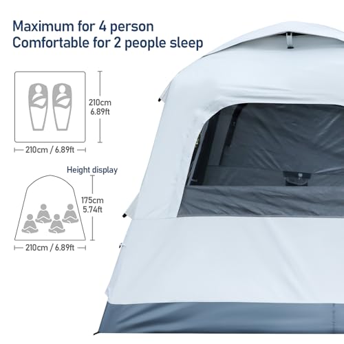 Automatic Inflatable Camping Tent - Quick Setup Air Blow Up Tent - Variation of THIS listing