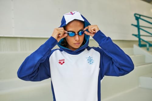 Arena Unisex Cobra Ultra Swipe Mirror Swimming Goggles Anti-Fog Blue Silver