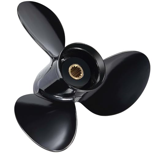 12 1/4x15 Boat Propeller for BRP Johnson Evinrude 40-75HP, 13 Spline, Aluminum Alloy