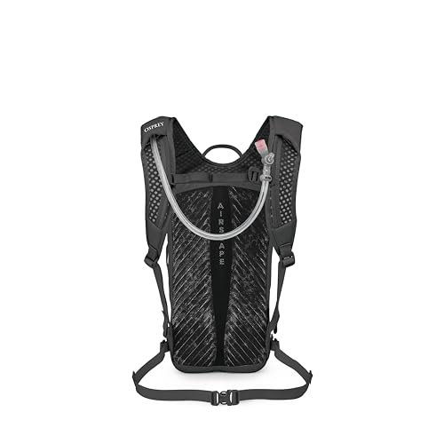 Osprey Berm Bike Hydration Backpack Raven Black 8L with Reservoir - Lightweight Cycling Pack
