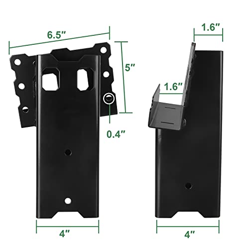 Highwild Multi-Use Platform Brackets Set of 4 - Black, for Deer Stands & Hunting Blinds