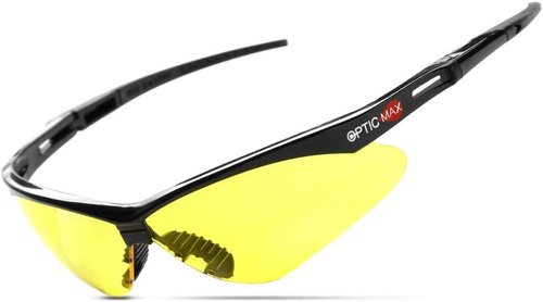 Glove Station Optic Max Safety Glasses - Scratch-Resistant Eye Protection for Men & Women | Ideal for Hunting & Construction