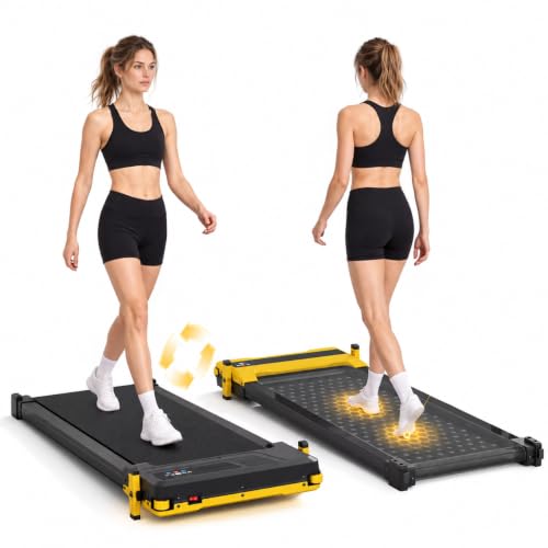THERUN 5% Dual-Sided Incline Walking Pad with Shiatsu Foot Massager - Carbon Black