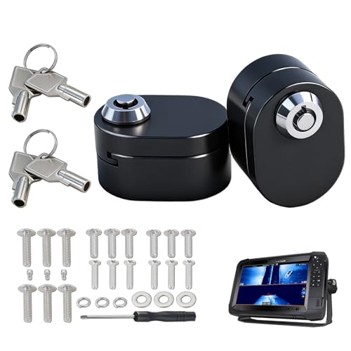 Marine Fish Finder Lock Aluminum Alloy Theft-Proof Mount for Garmin Lowrance Humminbird