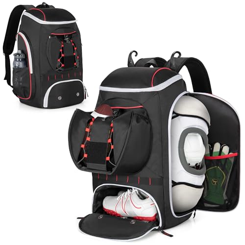 Smasrob Football Backpack with External Ball Holder - Black