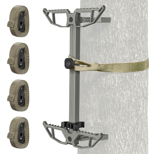 EZshoot Aluminum Climbing Sticks for Hunting, Portable Tree Stand Steps
