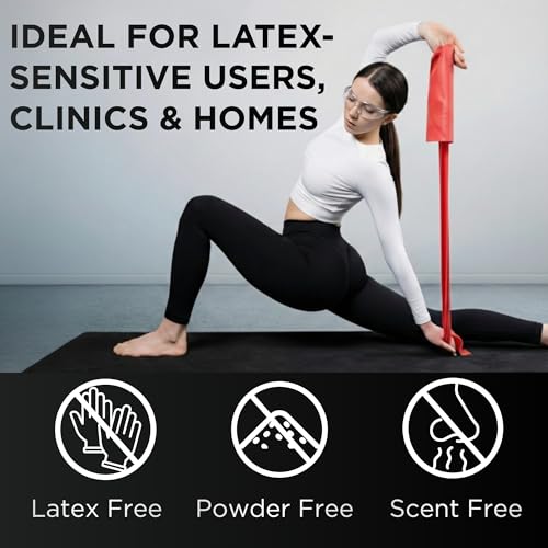 THERABAND Resistance Band Red Medium Latex-Free 50-Yard Roll for Exercise & Therapy