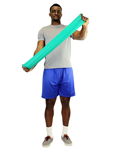 CanDo Low Powder Exercise Band 50 Yard Roll Green: Medium for Resistance Training