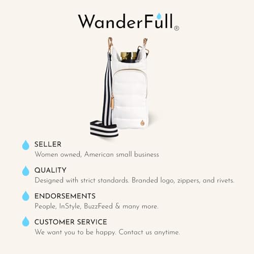 WanderFull HydroBag Water Bottle Holder with Phone Pocket - Black Matte