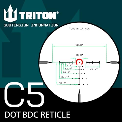 Triton Ronin 1-6x20 Second Focal Plane Rifle Scope Black C5 Variation