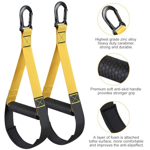 Home Resistance Training Kit with Exercise Straps Handles Door Anchor