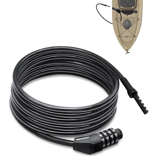 NDakte 22 Feet Bike Lock Cable, Extra Long Secure Straight Cable Lock
