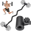 Kipika EZ Curling Bar Converter B - Adjustable Dumbbell to Barbell Adapter for Home Gym