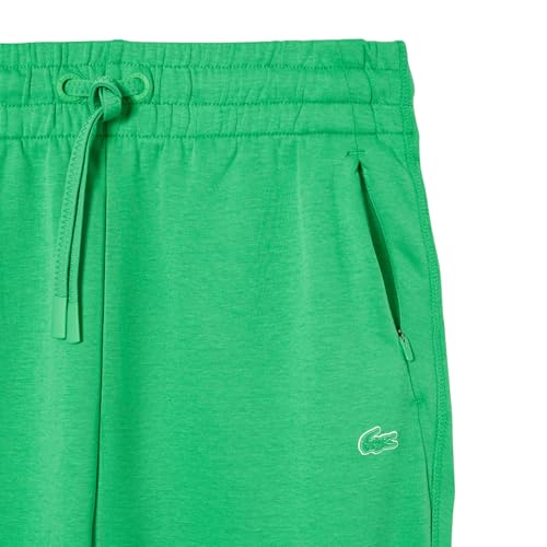 Lacoste Women's Two-Ply Green Trackpants - Calathea Style, Tapered Fit