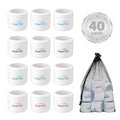 Practice Golf Balls 12 Pack - Realistic Feel & Limited Flight Distance - 4 Color Options