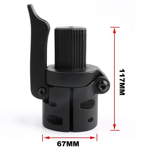 Felixstroy Scooter Folding Pole Base, Folding Hook Folder Compatible for Ninebot Max G30p G30LP Electric Scooter, Hinge Bolt Repair Shaft Locking Screw Replacement Novel-Folding Parts