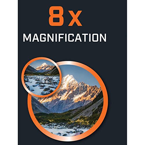 Bushnell PowerView 2 Binoculars Roof Prism, High-Definition Multi-Coated Lenses, Durable Aluminum Chassis, Wide Field