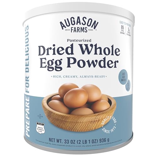 Whole Egg Product - Pasteurized Dried Egg Powder Can, 85 Servings, Long Shelf Life