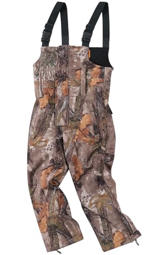 NEW VIEW Youth Camo Insulated Hunting Bibs - Small / Camo Leaf, Kids Cold Weather Overalls
