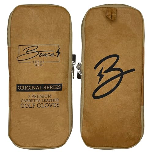 Left Hand Golf Gloves - White - Medium - 2-Pack - Soft Leather Performance