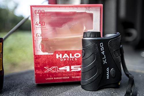 Rangefinder with 450 Yards Range, 6x Magnification, Water-Resistant - Hunting Optics