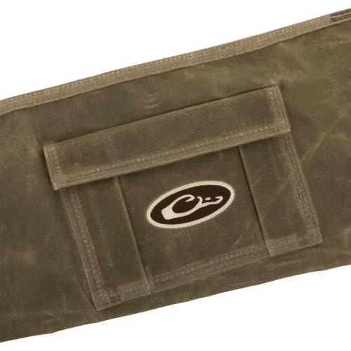 Olive Wax Canvas Gun Sleeve for Firearms Up to 50 Inches - Hunting Accessory