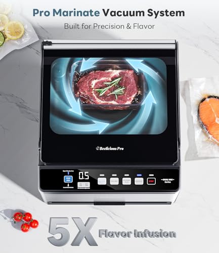 Beelicious Pro Stainless Steel DualCore CVS101 Chamber Vacuum Sealer for Liquids & Sous Vide