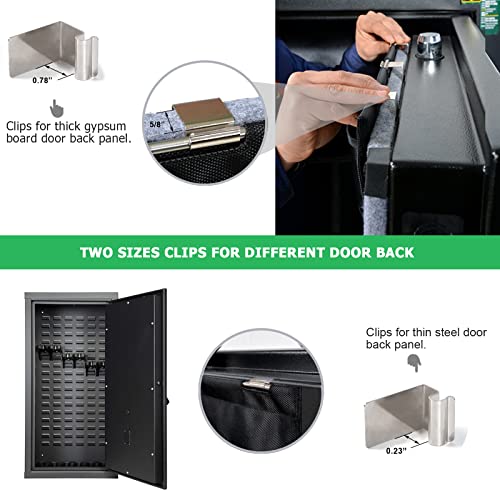 NEXT STATION Molle Gun Safe Door Organizer with Pistol & Mag Pouch - Adjustable, 18-25in Wide, Durable 1680D Fabric