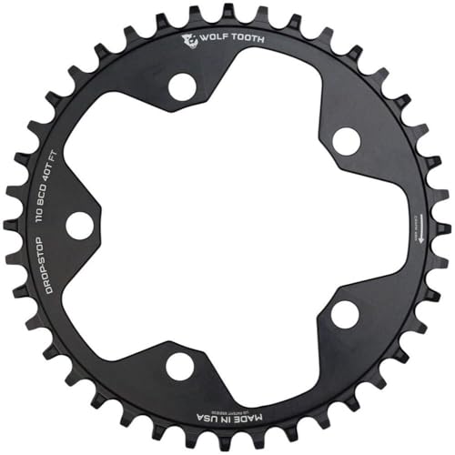 110 BCD 38T Chainring for Road, Gravel, CX Bikes - Drop-Stop Technology