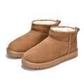 Project Cloud Chestnut Leather Fur-Lined Ankle Boots Women 7.5
