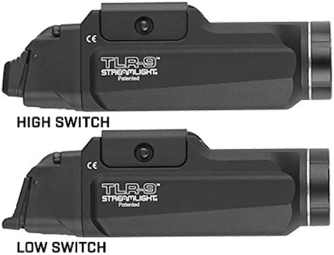 Streamlight TLR-9 Flex Tactical Light - Low-Profile Rail-Mounted with CR123A Batteries | Black