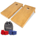 GoSports Premium 4x2 ft Regulation Cornhole Board Set - Light Brown, Complete Yard Game
