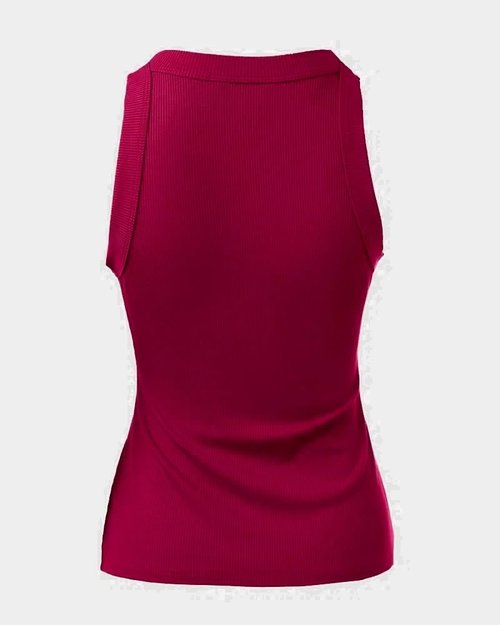 CHICME Women's Casual Ribbed Racerback Tank Top - Summer Fitted Shirt in Multiple Colors