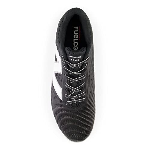 Men's FuelCell 4040 V7 Metal Baseball Cleats - Black White, Size 10.5