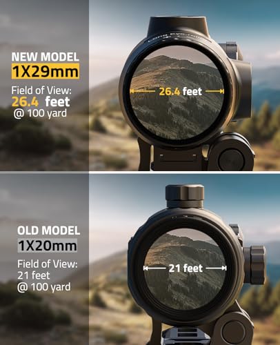 CVLIFE Solar & 5X Magnifier Combo for Rifles