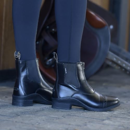 Dublin Altitude Zip Paddock Boots - Black, Size 8.5