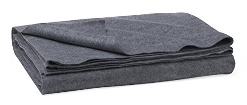 Disposable Emergency Blanket 40x80 Gray Pack of 10 - Latex-Free, Flame-Resistant, Single-Use